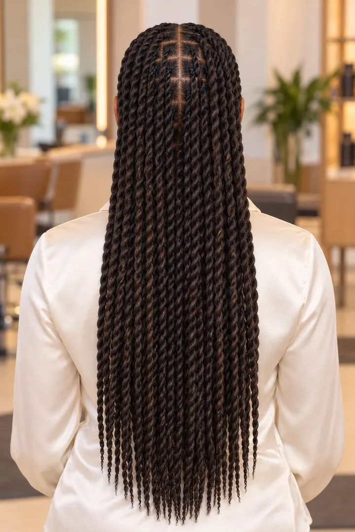 Senegalese Twists, back