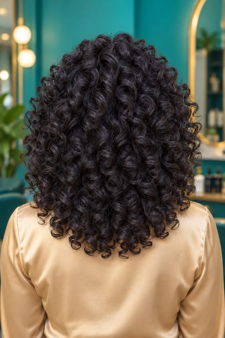 Big Volume Curls, back