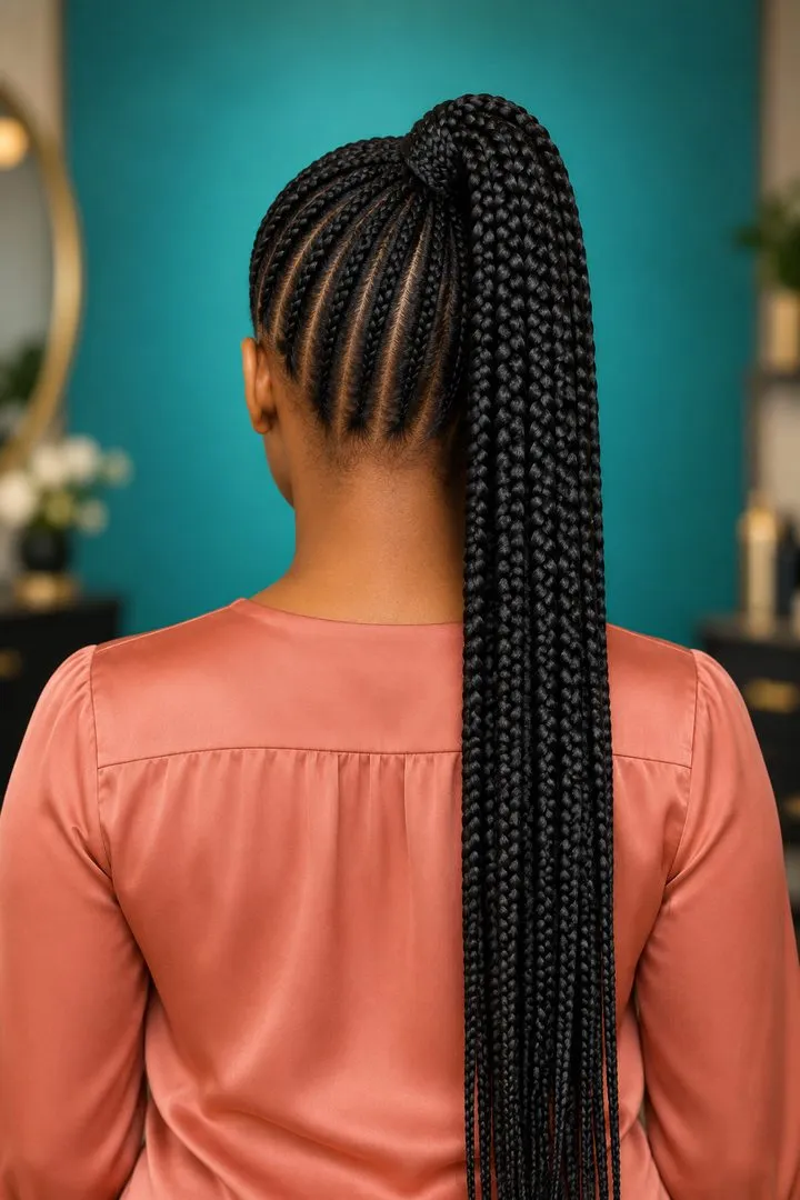 Braided Ponytail, back