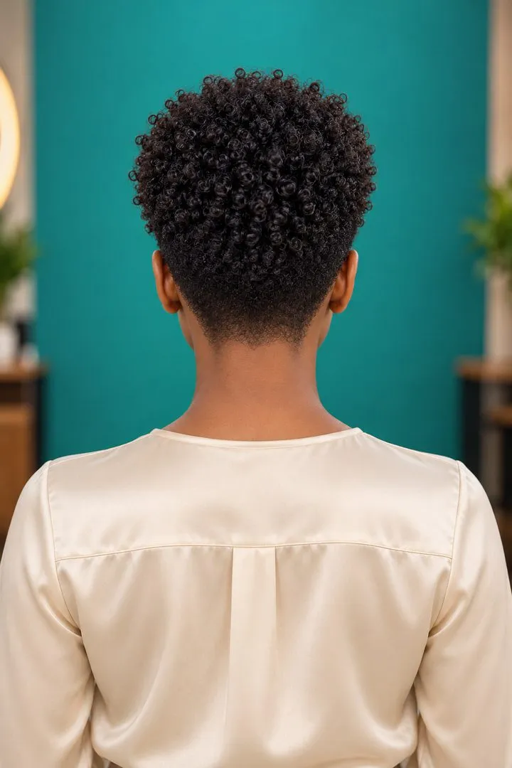 Tapered Afro, back