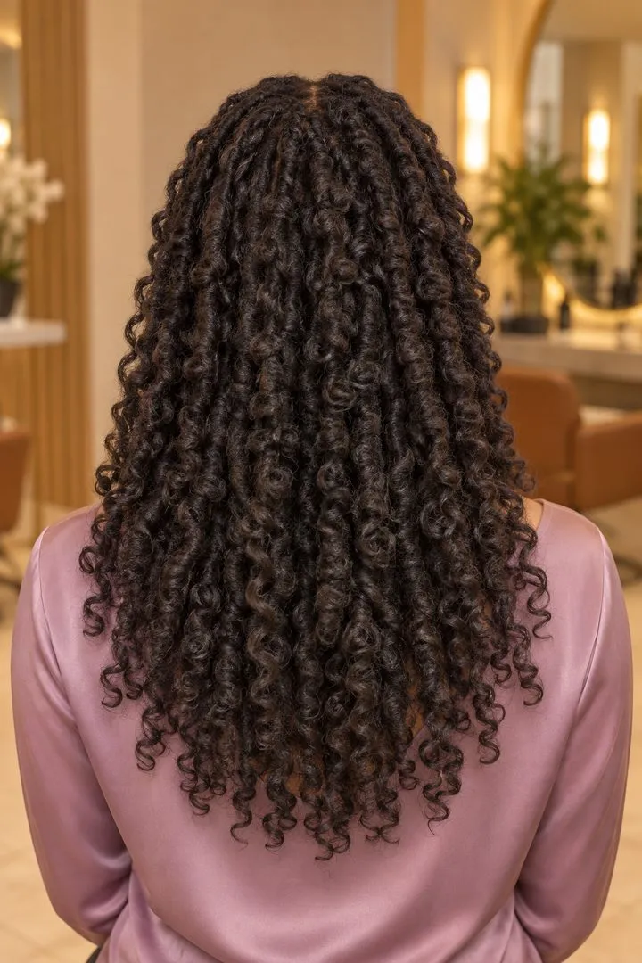 Butterfly Locs, back