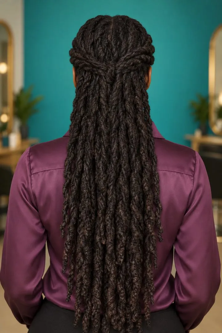 Soft Rope Locs, back