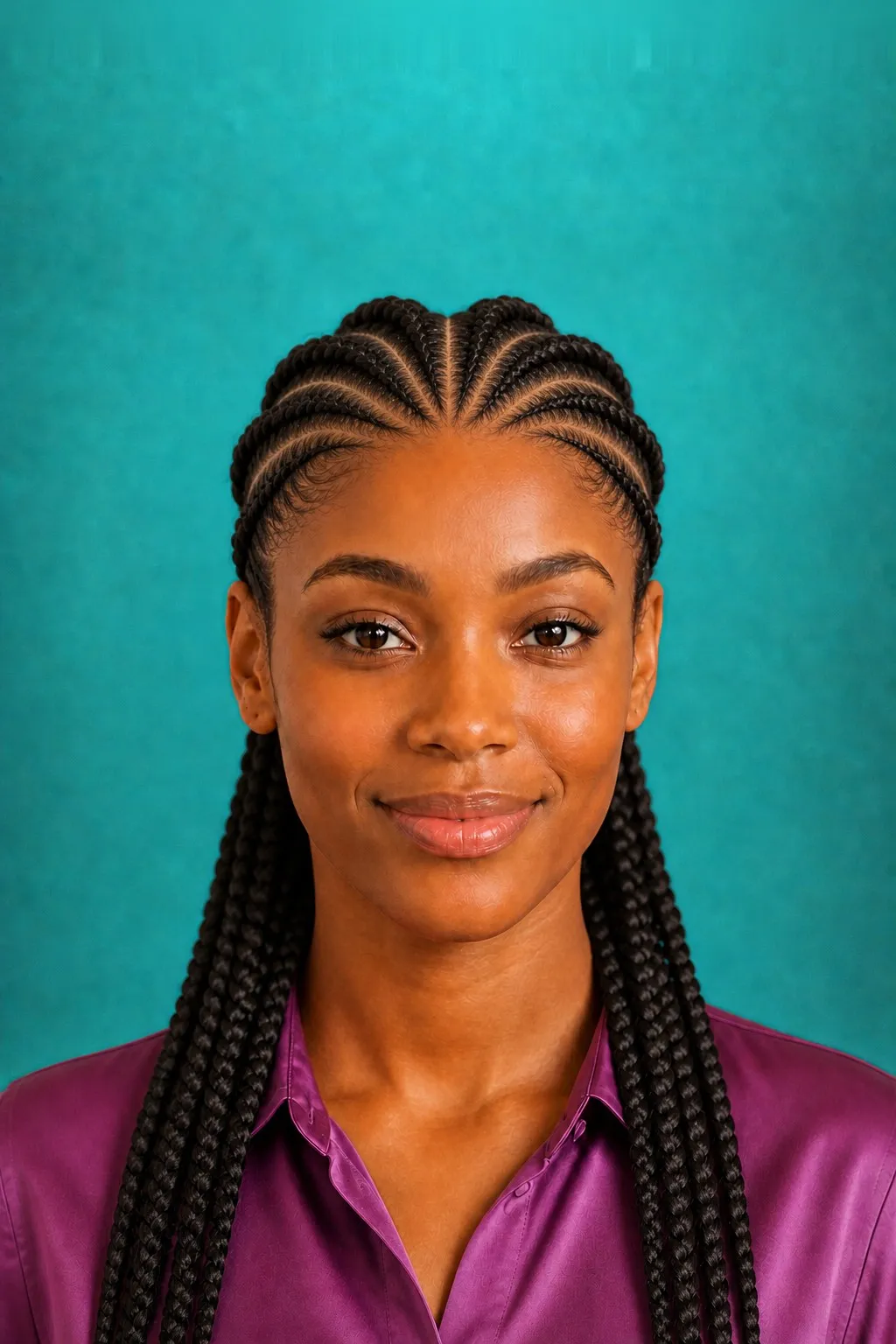 Wave Style Ghana Braids, a Kayla preview made with AI