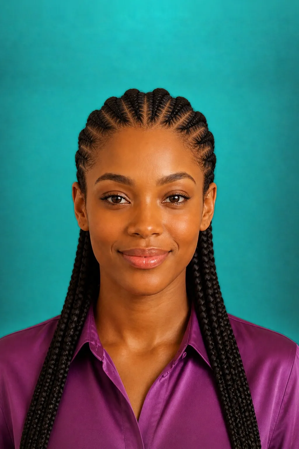 Classic Ghana Braids, a Kayla preview made with AI