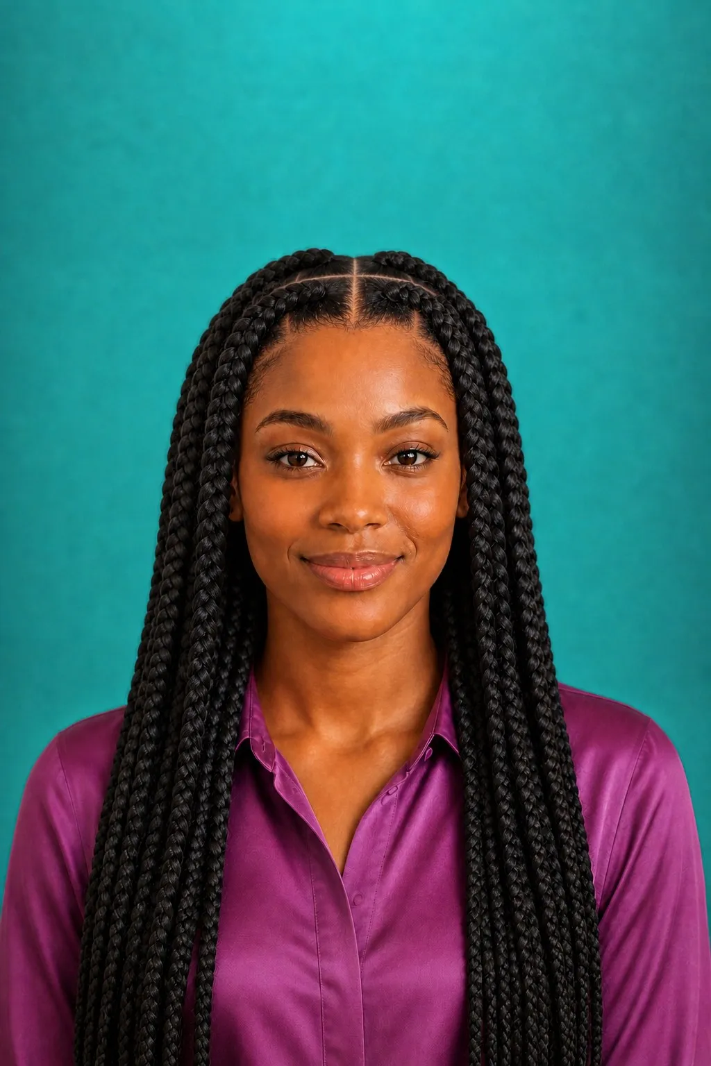 Long Jumbo Box Braids, a Kayla preview made with AI