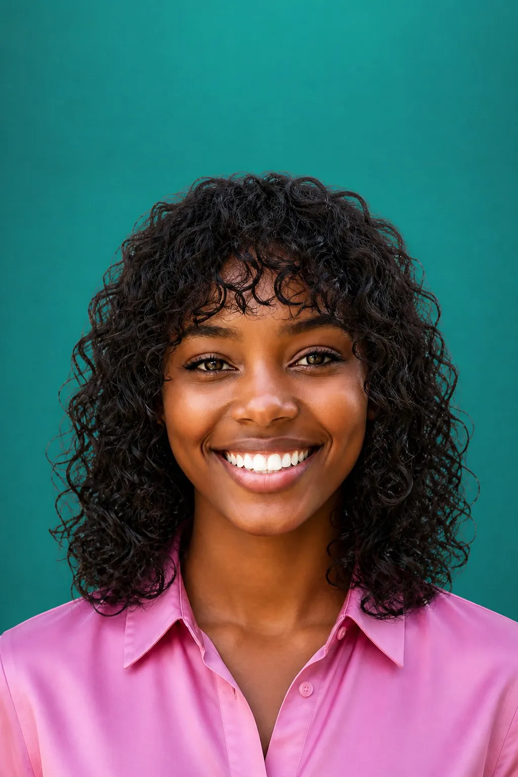 Easy Curls & Lazy Bangs, a Kayla preview made with AI