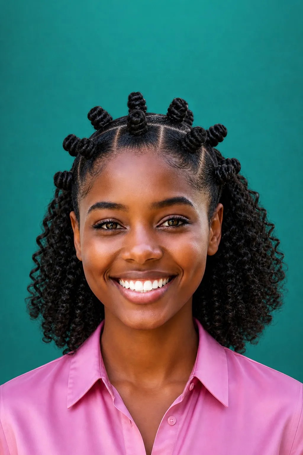 Bantu Knots to Curls, a Kayla preview made with AI