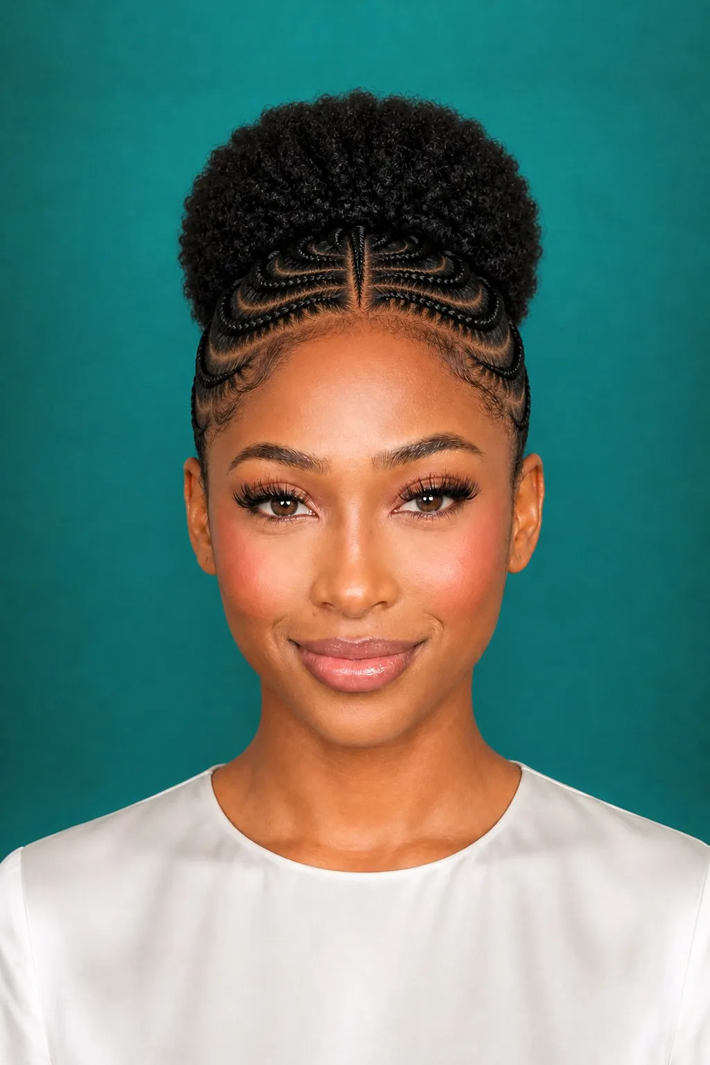 Arc Cornrows to Afro Puff, a Kayla preview made with AI