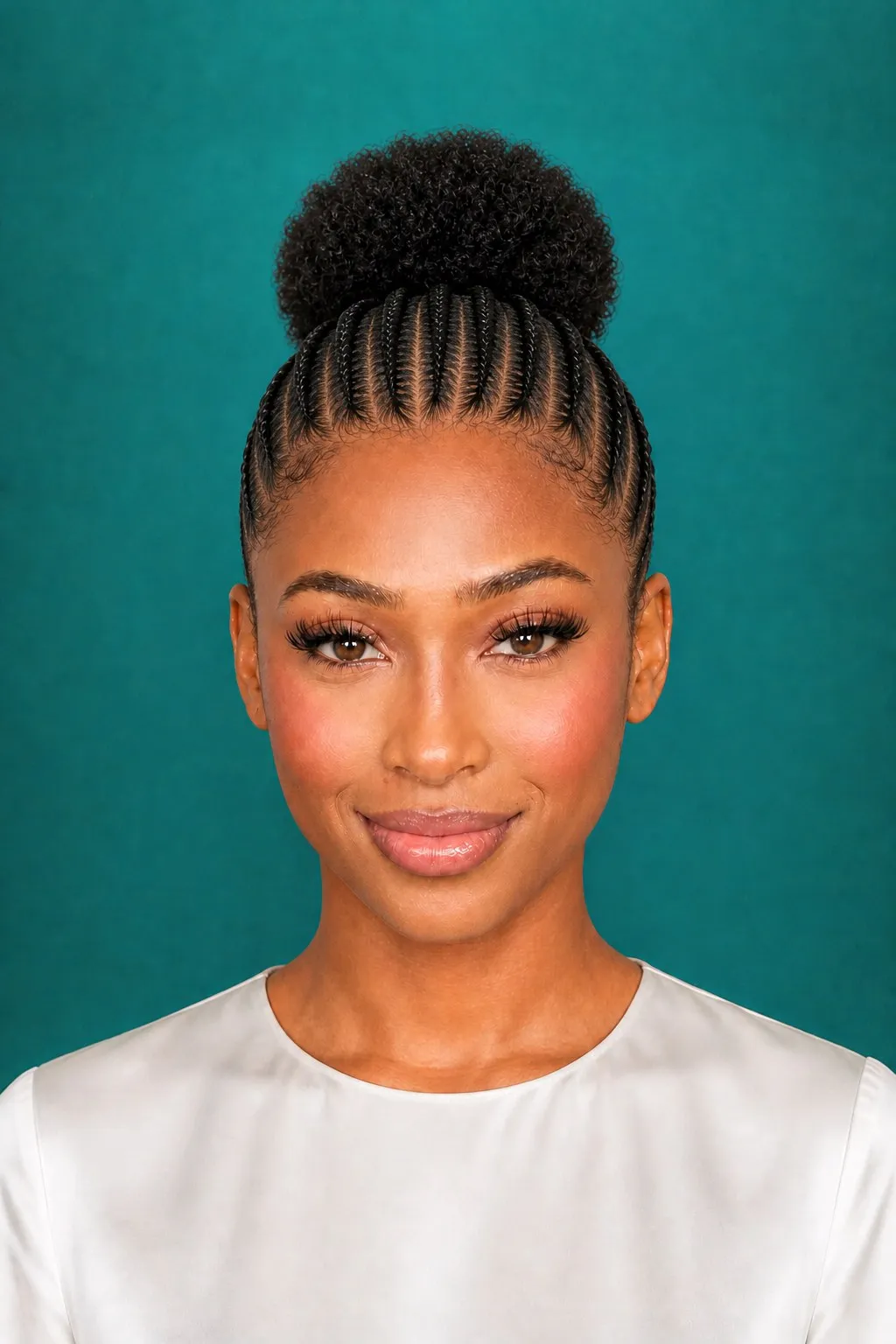 Cornrows to Back Puff, a Kayla preview made with AI
