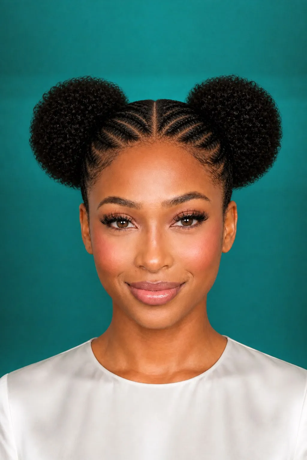 Cornrows to Double Puffs, a Kayla preview made with AI