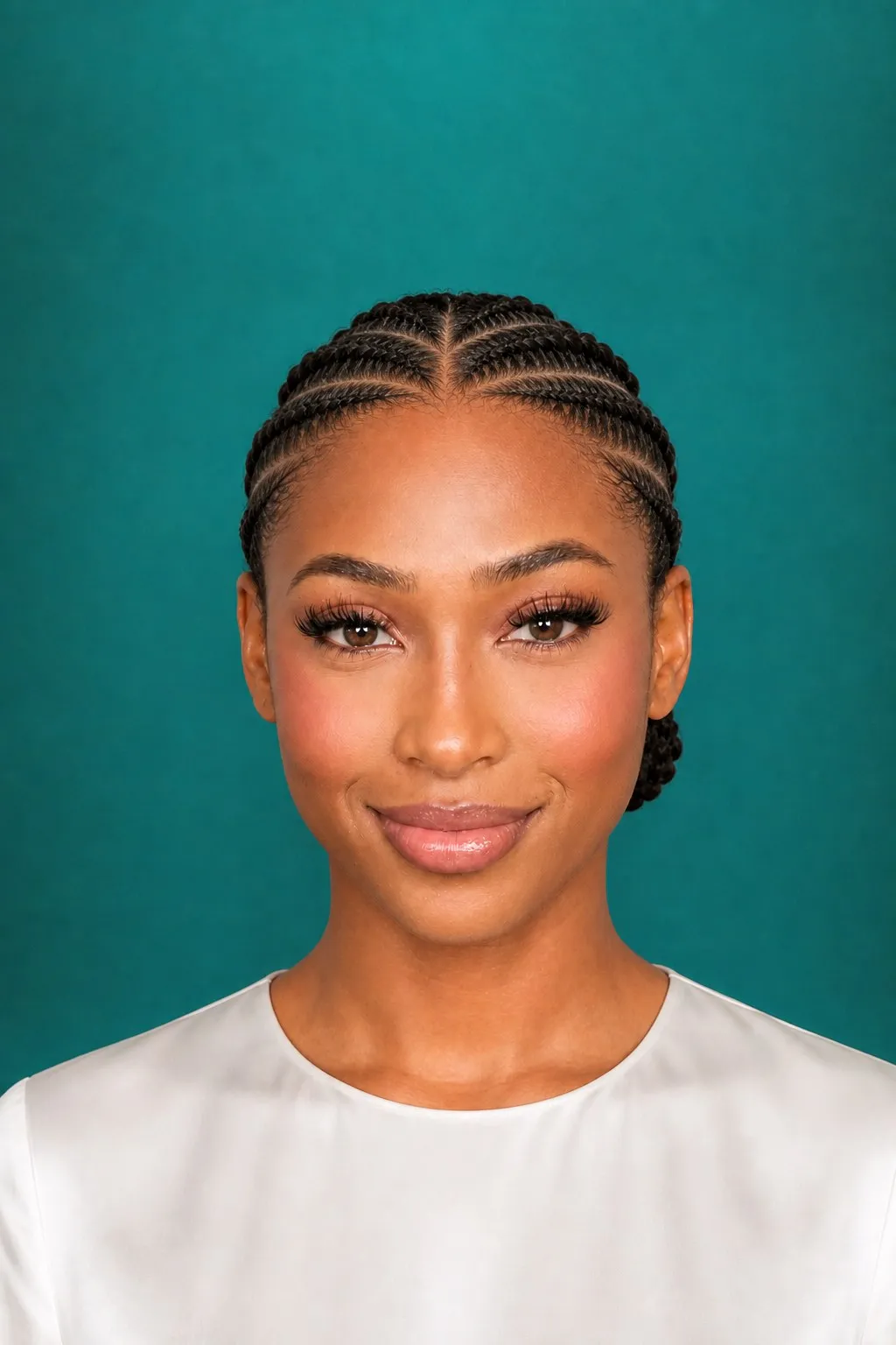 Stitch Braids to Low Bun, a Kayla preview made with AI