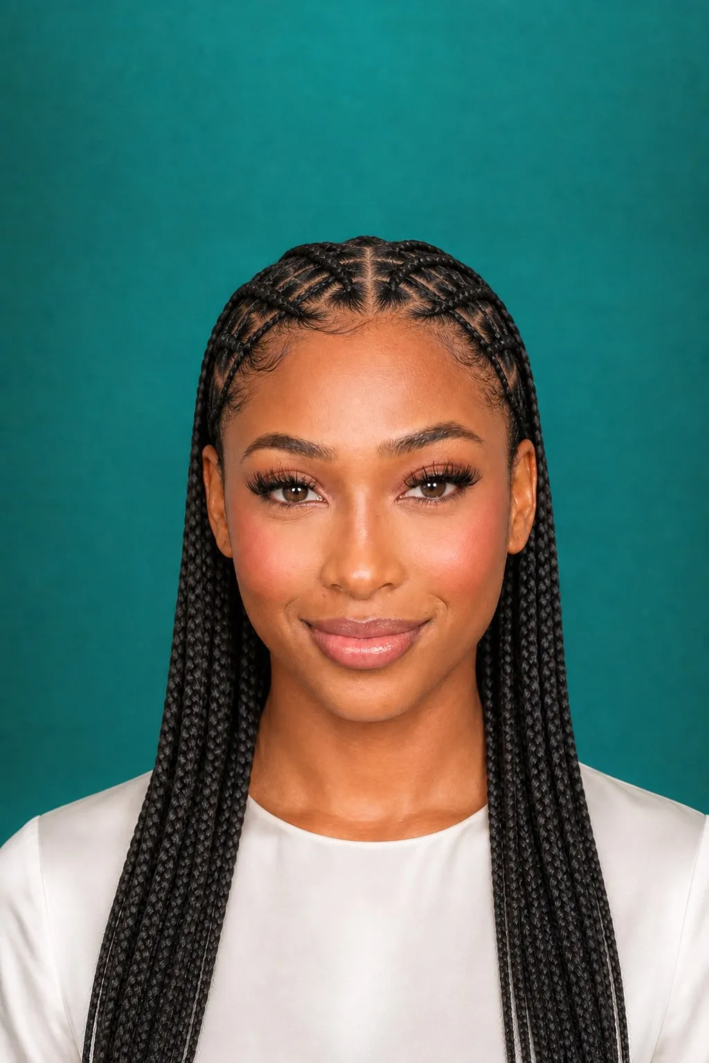 Criss-Cross Cornrows, a Kayla preview made with AI