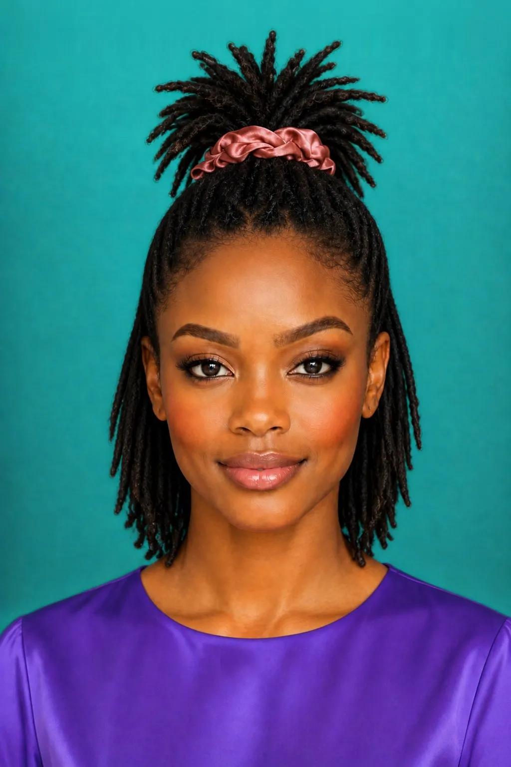 Half Up Pineapple Locs, a Kayla preview made with AI