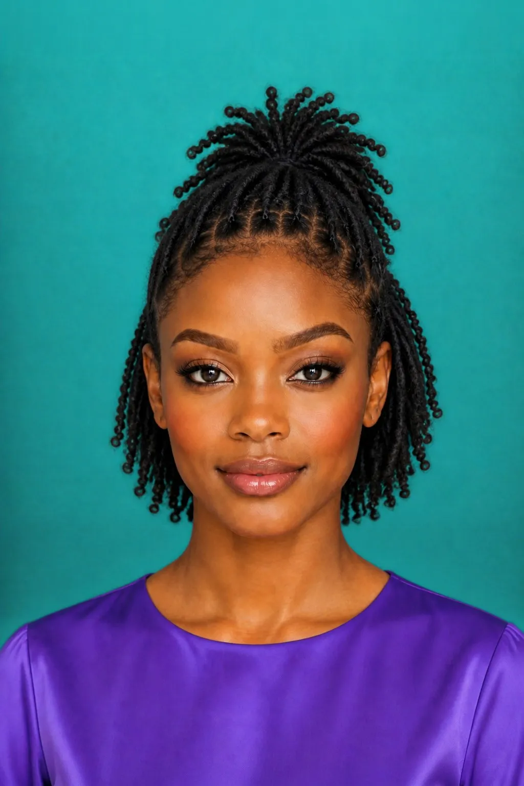 Half Up Starter Locs, a Kayla preview made with AI