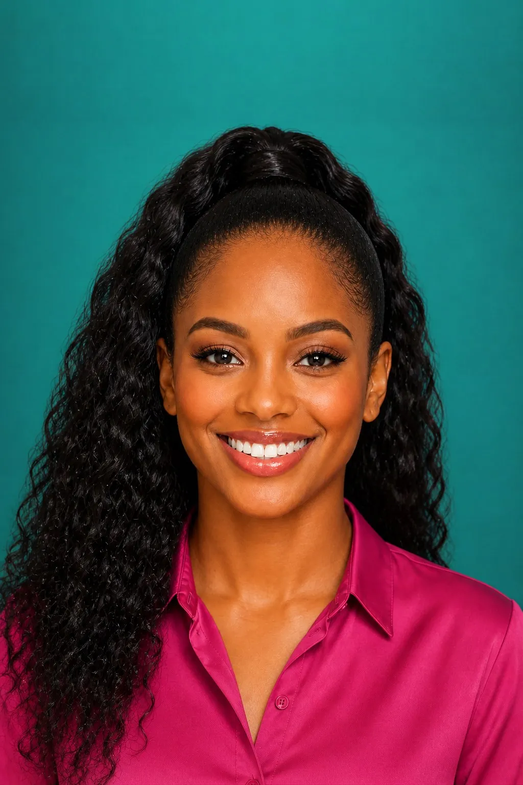 Wavy High Ponytail, a Kayla preview made with AI