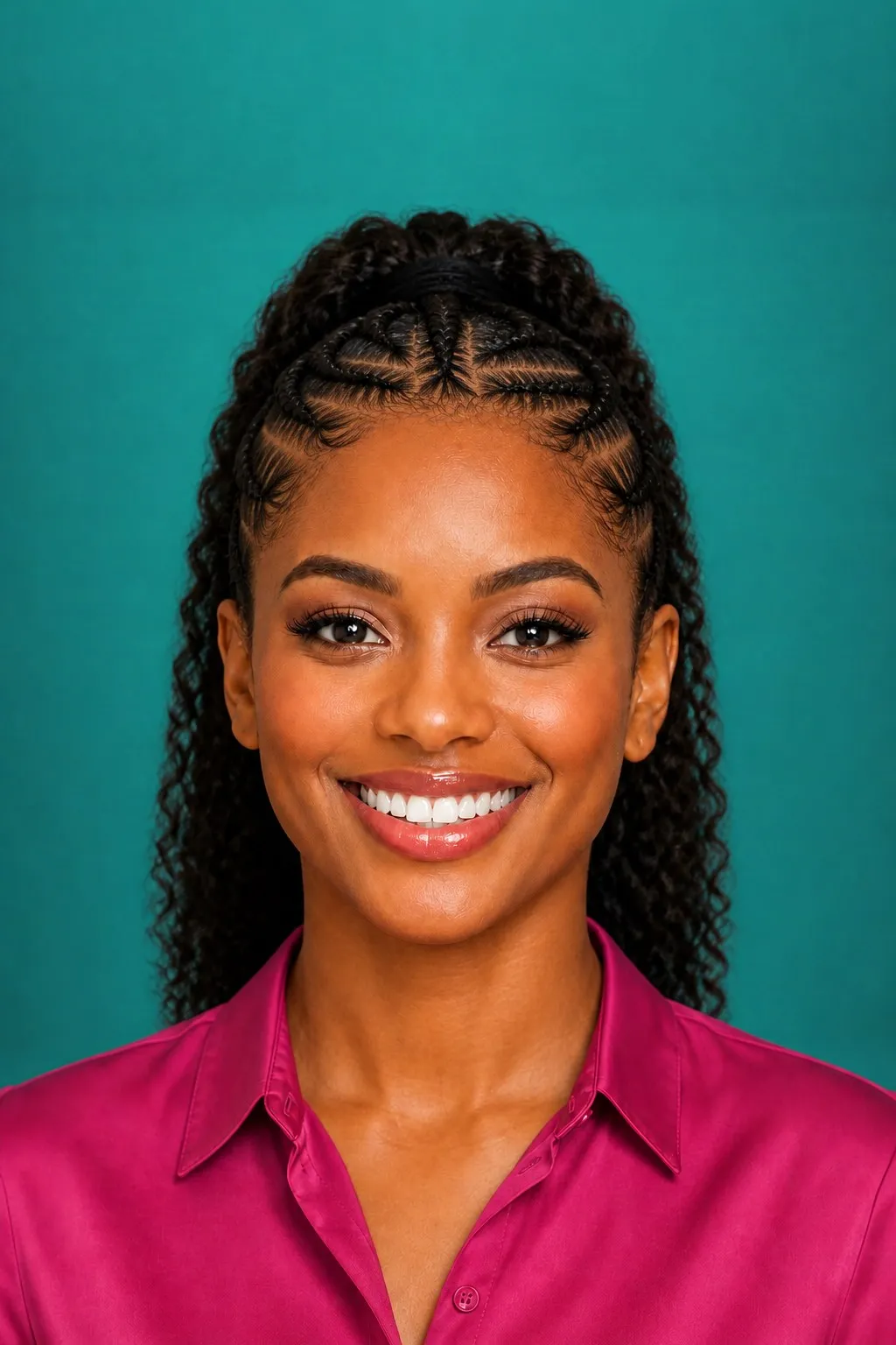 Stitch Braid Curly Ponytail, a Kayla preview made with AI