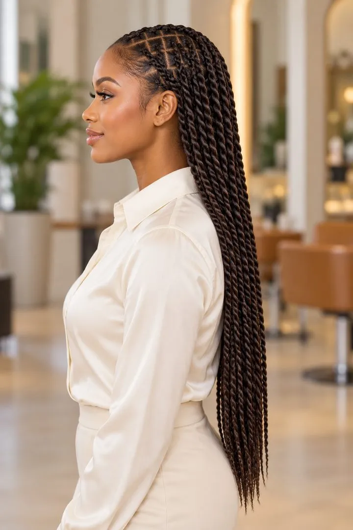 Senegalese Twists, side