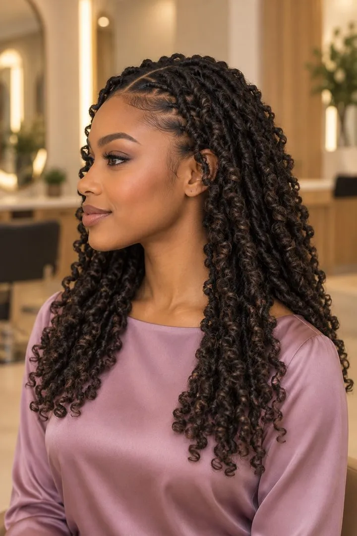 Butterfly Locs, side