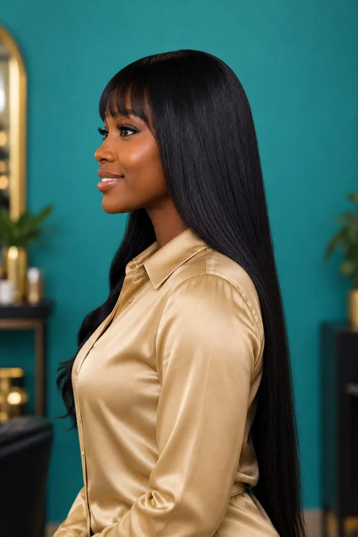 Long Press with Bangs, side