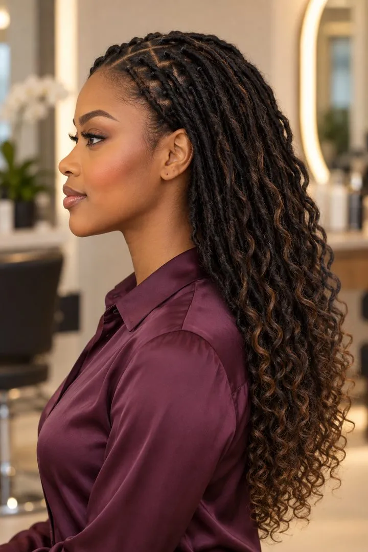 Goddess Locs, side