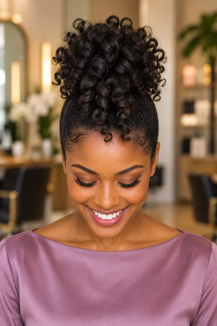 Pineapple Updo, top