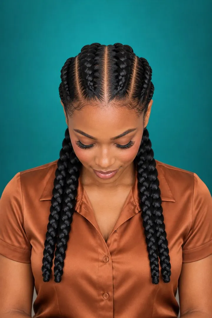 Jumbo Cornrows, top