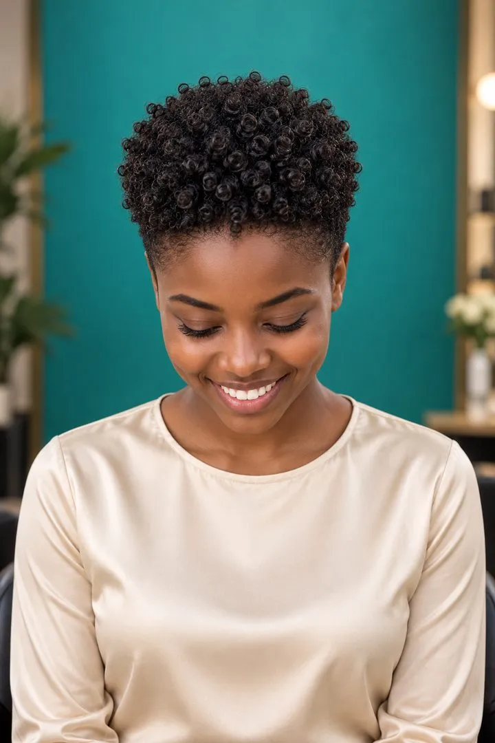 Tapered Afro, top