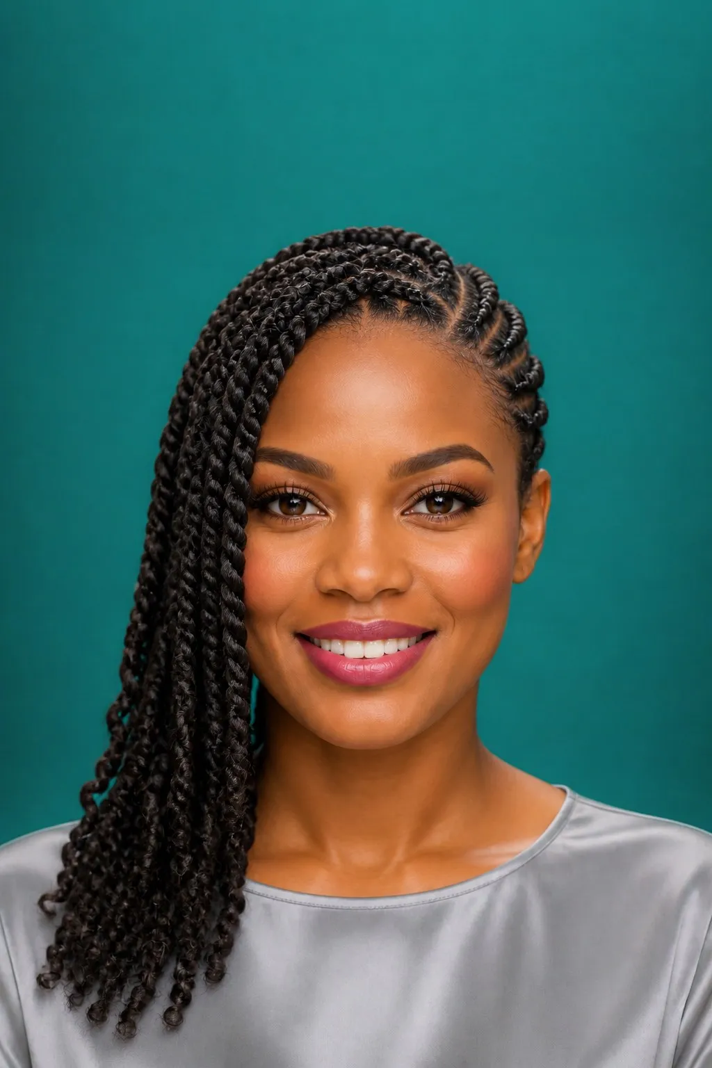 Side Swept Rope Twists, a Kayla preview made with AI